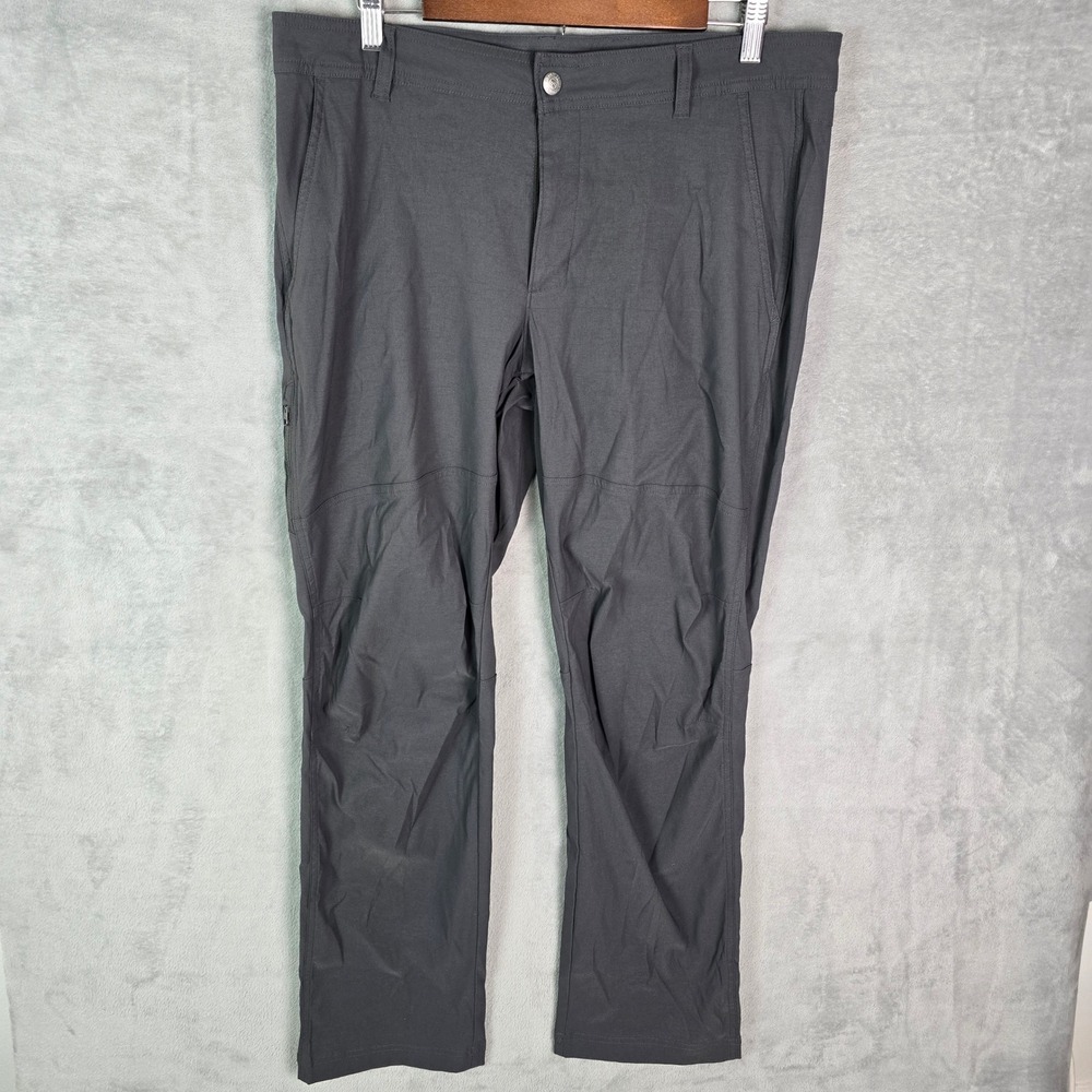 Columbia Omni-Shield Mens Gray Hiking Pants AM0668 Water Repellent 36x32 Stretch